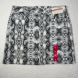 Arizona Snakeskin Mini Skirt Sz 9 Junior Denim